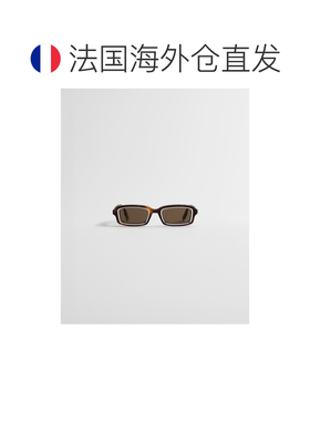 自营欧洲直邮Dior迪奥 ymbol 男士棕色玳瑁纹醋酸纤维矩形太阳镜