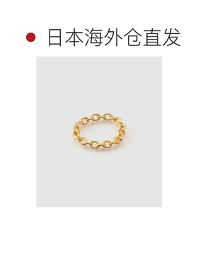 日本直邮SYMPATHY OF SOUL 女士 细链戒指 黄金镀层925银 2609123