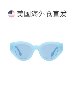 自营Burberry Blue Oval Ladies Sunglasses BE4390 408680 47 -