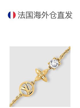 自营1h可退 欧洲直邮LV/路易威登 女士金色金属手链新款四叶草
