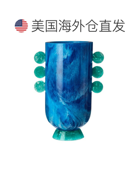 自营Jonathan Adler Como Disc Urn花瓶-蓝色 美国奥莱直发