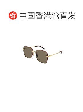 香港直邮GUCCI 男士太阳镜 GG1955SA002 AW2025 棕色 几何太阳镜