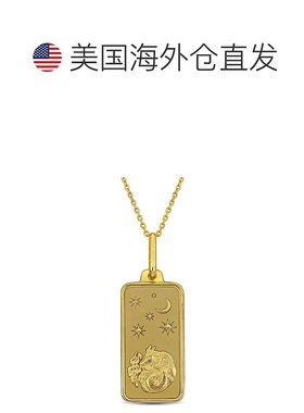 自营 10k 金 Mimi & Max 摩羯座星座项链 - 黄金 美国奥莱直发