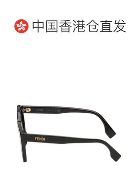 1h可退 香港直邮潮奢 Fendi 芬迪 女士 黑色 Lettering Cat-Eye