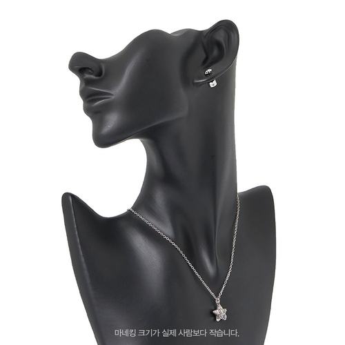 1h可退 COACH 女士项链 541361RHO111 AW2025 银色 项链耳环套 - 图2