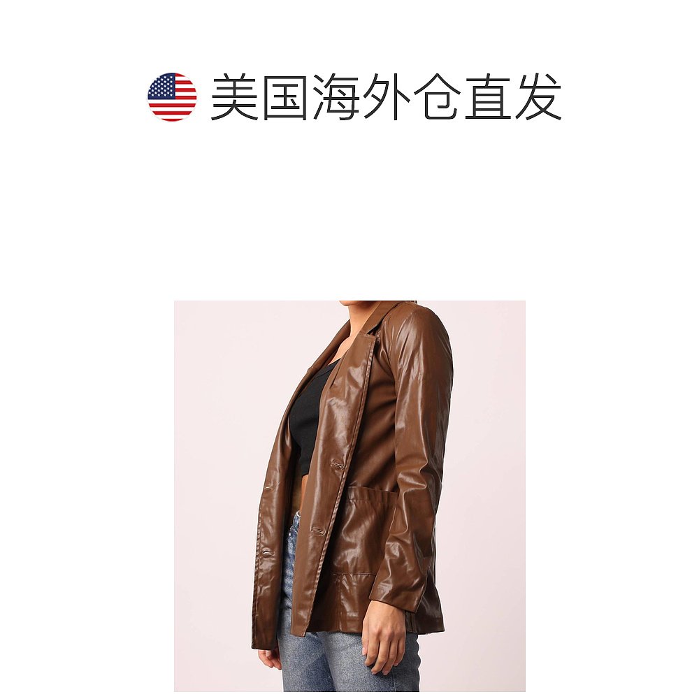 another lovePaige Blazer Sequoia Jacket in Brown brown 【美 - 图1