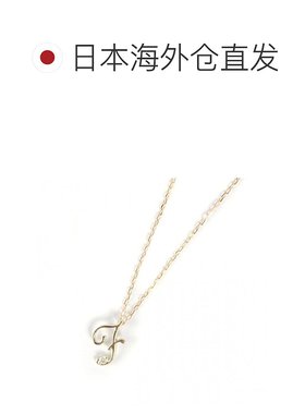 1h可退 日本直邮cui-cui K10黄金 钻石字母项链 780687cuicui