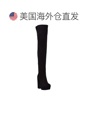 自营Guess Cristy Boots Women's Black Over The Knee High Heel