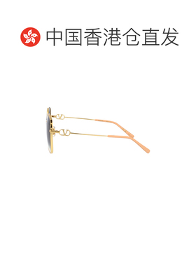 香港直邮valentino 华伦天奴 女士 金色灰色金属太阳眼镜 VG0042S