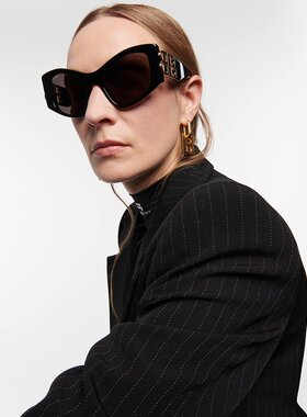 潮奢 Balenciaga 巴黎世家 女士 Dynasty 矩形太阳眼镜 000895