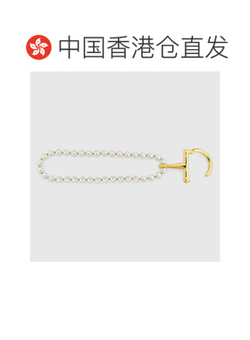 1h可退 Gucci 古驰 女士 饰马镫手链 855015JCF27珍珠