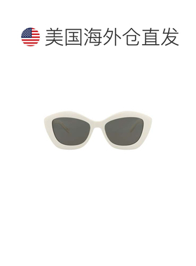 自营saint laurent猫眼镜框醋酸纤维太阳眼镜-象牙象牙灰色 美国