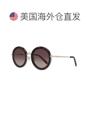 自营Guess Metal Women's Sunglasses - brown 美国奥莱直发