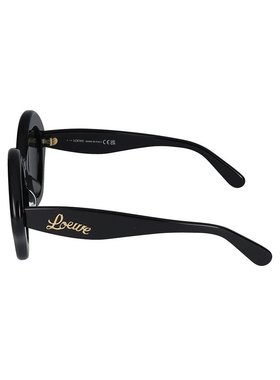 LOEWE 女士眼镜 LW40125U01A SS2024 黑色 曲线猫眼框太阳镜