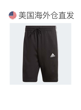 自营Men's adidas Essentials Single Jersey 3-Stripes Shorts -