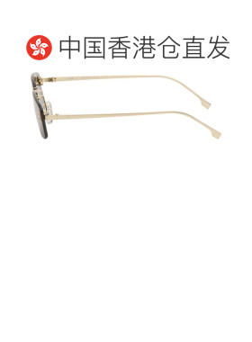 1h可退 香港直邮Fendi 芬迪 男士 金色 First Crystal 太阳镜 FE4