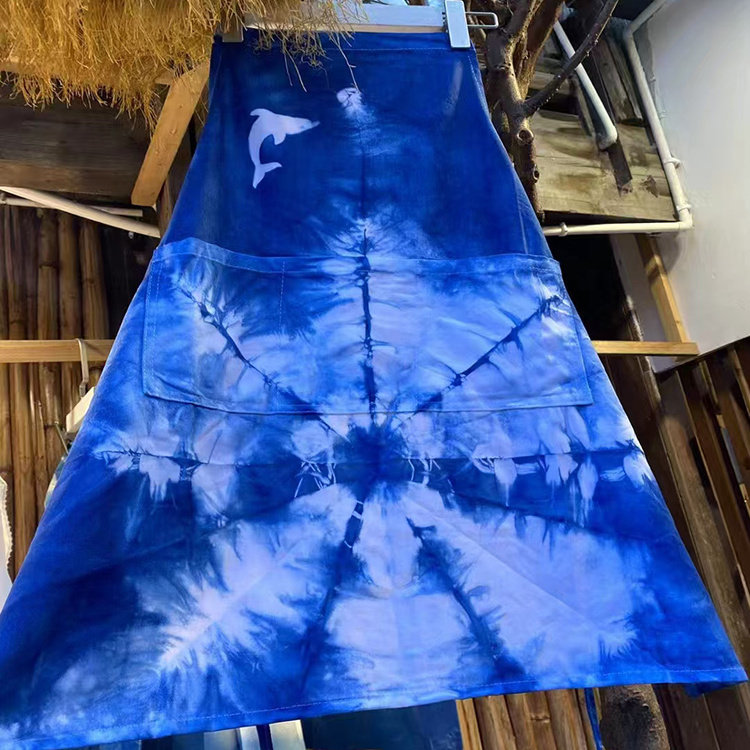 纯棉扎染围裙食堂餐厅食品厂白布饭单儿童绘画DIY教学蜡染手绘,淘宝优惠券,粉丝福利购,淘宝优惠卷