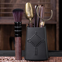 Coarse Pottery tea Road Six gentlemen Home made tea accessories Chinese modern Gongfu Tea with zero fit tea Dot tea needle Tea clamp