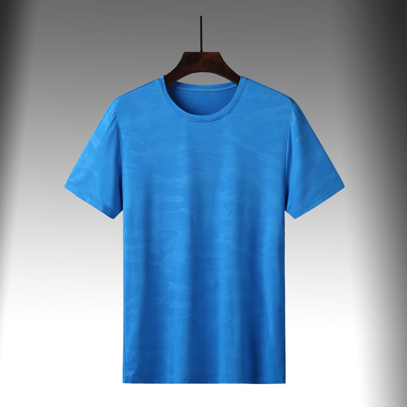 运动短袖T恤男夏季薄款速干衣男装透气大码上衣体恤健身圆领半袖