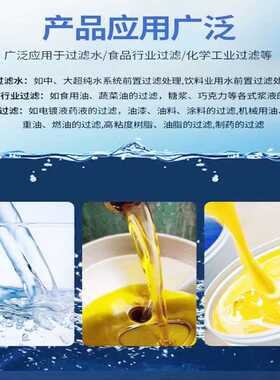 10寸20寸线绕滤芯5微米电镀棉芯缠绕线过滤器净水器净化器