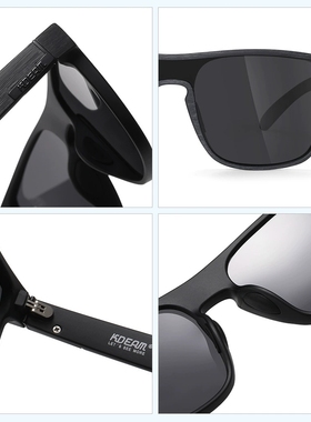 KDEAM偏光方形男女偏光太阳眼镜