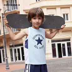 Спортивная одежда для детей converse匡威男童2024夏季新款中大童运动透气圆领无袖背心上衣