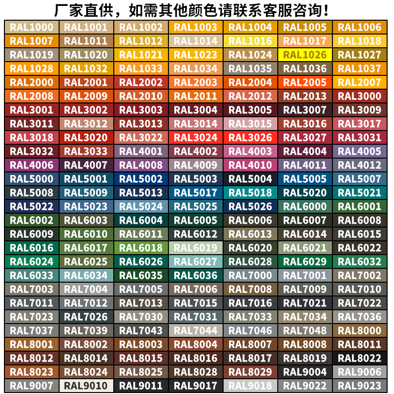 劳尔橙色油漆 RAL2005亮橙RAL2007亮浅橙RAL2008浅红橙防锈桶装漆 - 图2