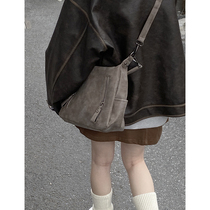 Mead Retro Bag Autumn Winter Women 2023 New Tide Fashion Tote Bag Small Crowdsourced Large Capacity Hand Commuter Bag