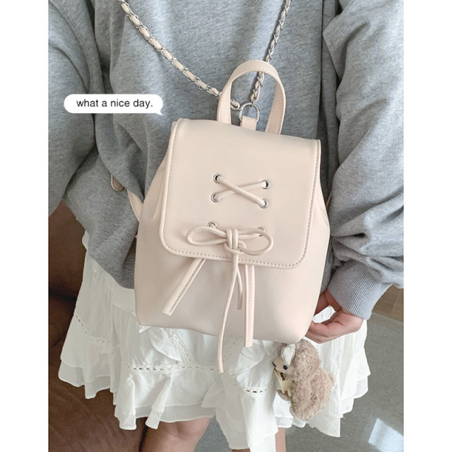 Kaka sweet bow backpack handbag