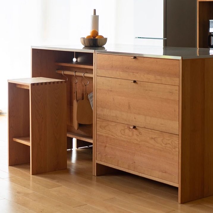 无即所有实木吧台凳日式北欧极简岛台餐桌酒吧椅子家用置物高脚凳,淘宝优惠券,粉丝福利购,淘宝优惠卷