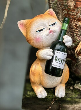 微醺小猫环保树脂摆件