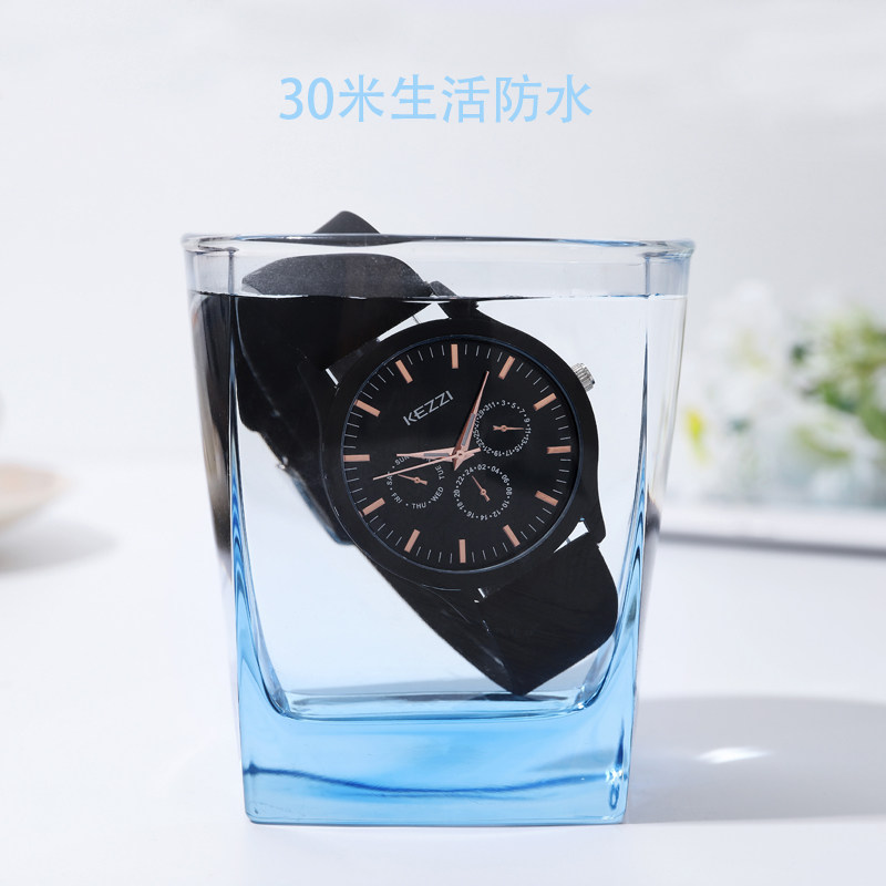 kezzi2022新款运动大表盘圆形女表 珂紫国产腕表