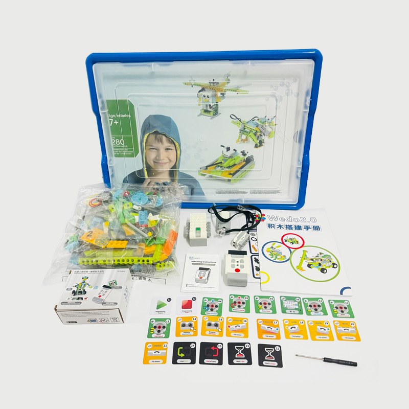 wedo2.0刷卡编程积木拼搭scratch3.0电动教具套装科教机器人45300 - 图3