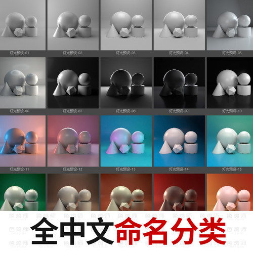 阿诺德灯光预设 C4D渲染器 纹理HDRI模型场景 Arnold天空水下环境 - 图2