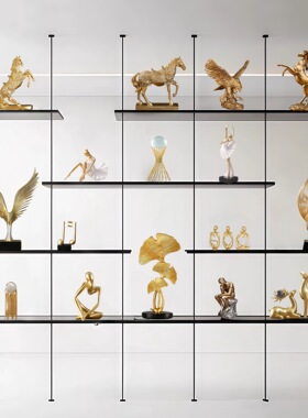 金色轻奢树脂摆件大全家居客厅电视柜酒柜样板房装饰品工艺品摆设