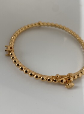 轻奢女镀金百搭超美手镯