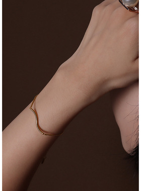 女钛钢镀金欧美不多说手链戒指