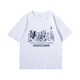 Korean style lazy college style loose white short-sleeved T-shirt