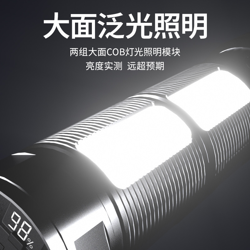 镭射激光强光手电筒充电户外超亮远射应急巡逻超长续航大容量LEDB-图2