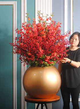 黄色跳舞兰大盆高档花大堂插花