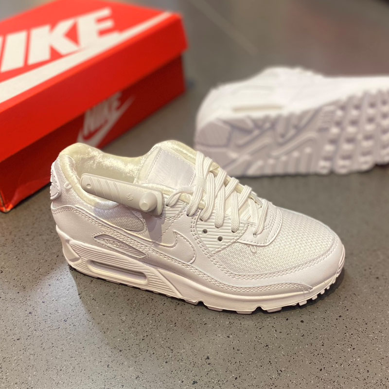 Nike耐克女鞋正品Air Max 90气垫跑步鞋增高复古休闲鞋DH0569-100-图1