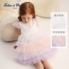Tartineetchocolat French chocolate children's clothing 26 spring and summer new girls flying sleeve cake skirt dress