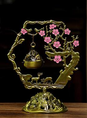 仿古镂空香炉喜上梅花眉梢香薰挂炉檀香熏香吊炉家用客厅中式摆件