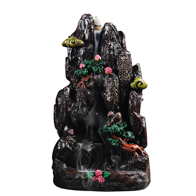 【送倒流香和镊子】陶瓷创意倒流香炉