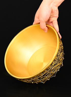 聚宝盆纯铜摆件室内客厅