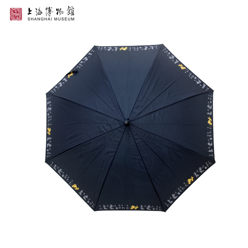 上海博物馆雨伞长柄折叠柄迪士尼米奇联名纪念款晴雨两用生日礼物 - 图1