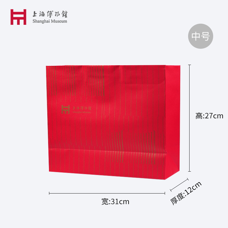 上海博物馆旗舰店 丝巾/桌旗中国风礼盒送人 手提袋/礼品袋