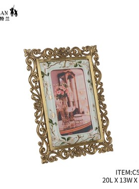 优选卡斯特d兰欧式点心碟小果盆铜配瓷美式相框盒子装饰摆件C5694