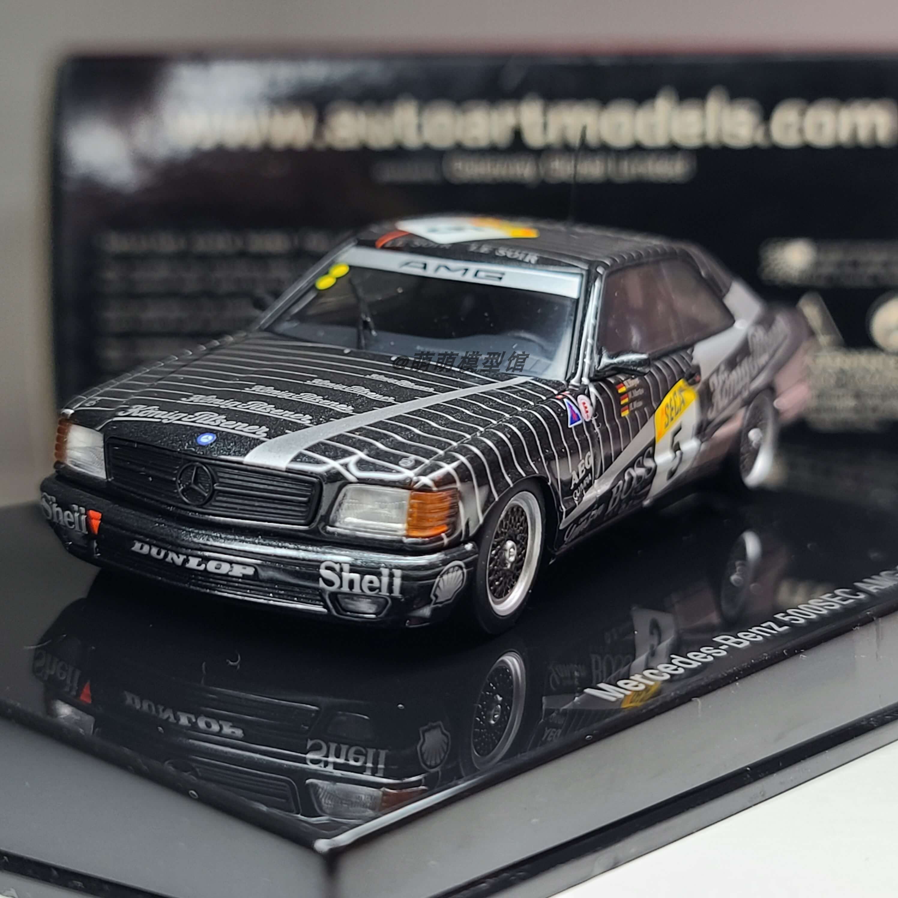 Autoart/奥拓 1:43 奔驰 500 SEC AMG W126 1989 斯帕 赛车模型 - 图0