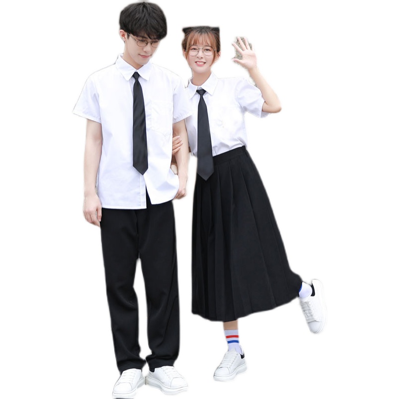 毕业班服高中生夏季套装学院风初中学生校服运动会大合唱表演服装